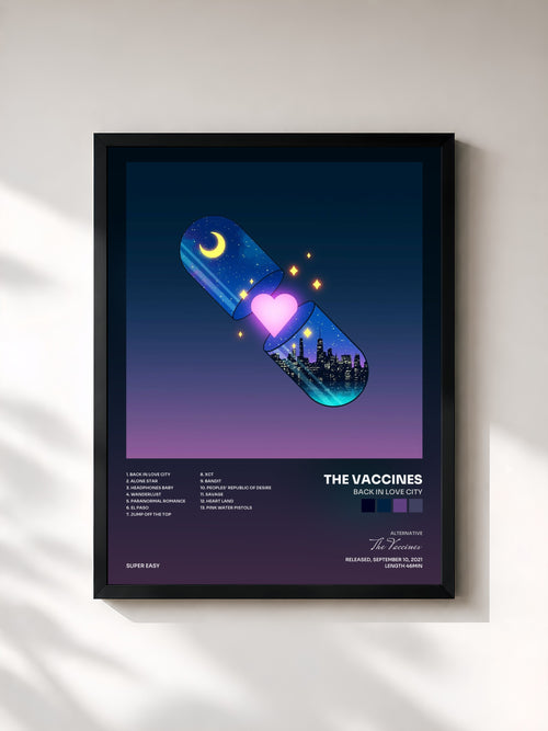 The Vaccines · Back In Love City — Affiche encadrée