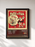 #noir Tableau de l'album Película Muda (Primera Parte) de Paté de Fuá, cadre noir, imprimé et encadré en France