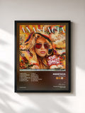 #noir Tableau de l'album Our Songs de Anastacia, cadre noir, imprimé et encadré en France