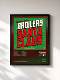 #noir Tableau de l'album Santa Claus de Broilers, cadre noir, imprimé et encadré en France