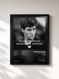 #noir Tableau de l'album Irgendwie anders de Wincent Weiss, cadre noir, imprimé et encadré en France