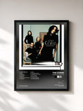 #noir Tableau de l'album Borrowed Heaven de The Corrs, cadre noir, imprimé et encadré en France