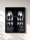 #noir Tableau de l'album Twenty+ de All-4-One, cadre noir, imprimé et encadré en France