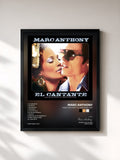 #noir Tableau de l'album Marc Anthony "El Cantante" OST de Marc Anthony, cadre noir, imprimé et encadré en France