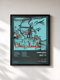 #noir Tableau de l'album Mr. Lucky de Chris Isaak, cadre noir, imprimé et encadré en France