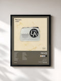 #noir Tableau de l'album 1987 de The La's, cadre noir, imprimé et encadré en France