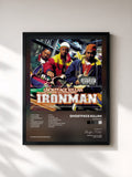 #noir Tableau de l'album Ironman de Ghostface Killah, cadre noir, imprimé et encadré en France