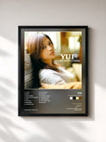 #noir Tableau de l'album MY SHORT STORIES de YUI, cadre noir, imprimé et encadré en France