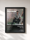 #noir Tableau de l'album Take No Prisoners de Peabo Bryson, cadre noir, imprimé et encadré en France