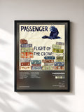 #noir Tableau de l'album Flight of the Crow de Passenger, cadre noir, imprimé et encadré en France
