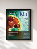 #noir Tableau de l'album IdentitéS de Idir, cadre noir, imprimé et encadré en France