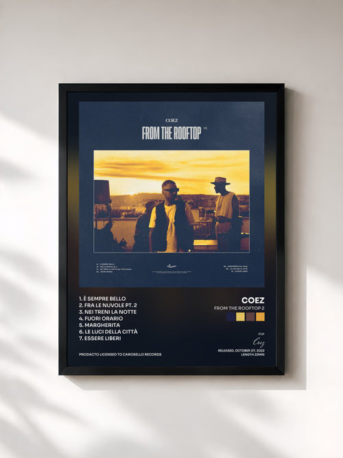 Coez · From The Rooftop 2 — Affiche encadrée
