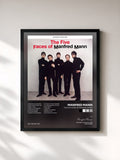 #noir Tableau de l'album The Five Faces of Manfred Mann de Manfred Mann, cadre noir, imprimé et encadré en France