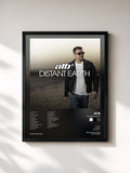 #noir Tableau de l'album Distant Earth de ATB, cadre noir, imprimé et encadré en France