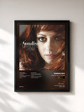 #noir Tableau de l'album Mentre tutto cambia de Annalisa, cadre noir, imprimé et encadré en France