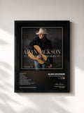 #noir Tableau de l'album Precious Memories: Vol. II de Alan Jackson, cadre noir, imprimé et encadré en France