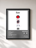 #noir Tableau de l'album Kiddo de Jessie Reyez, cadre noir, imprimé et encadré en France