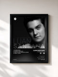 #noir Tableau de l'album Te Esperando - EP de Luan Santana, cadre noir, imprimé et encadré en France