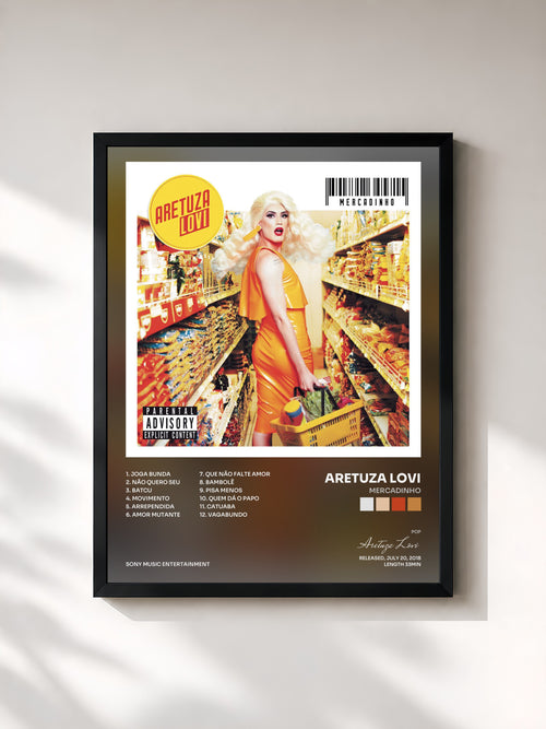 Aretuza Lovi · Mercadinho — Affiche encadrée