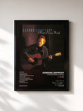 #noir Tableau de l'album A Painter Passing Through de Gordon Lightfoot, cadre noir, imprimé et encadré en France