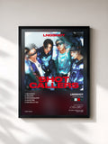 #noir Tableau de l'album SHOT CALLERS de LNGSHOT, cadre noir, imprimé et encadré en France