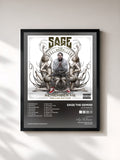 #noir Tableau de l'album Remember Me (Deluxe Booklet Version) de Sage The Gemini, cadre noir, imprimé et encadré en France