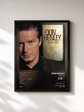 #noir Tableau de l'album Inside Job (2025 Remaster) de Don Henley, cadre noir, imprimé et encadré en France