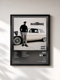 #noir Tableau de l'album The Recession 2 de Jeezy, cadre noir, imprimé et encadré en France