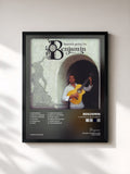 #noir Tableau de l'album Flamenco Light-Heavy de Benjamin, cadre noir, imprimé et encadré en France