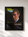 #noir Tableau de l'album The Way I Feel de Gordon Lightfoot, cadre noir, imprimé et encadré en France
