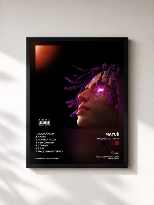 Matuê · Máquina do Tempo — Affiche encadrée