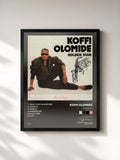 #noir Tableau de l'album Elle et moi (Golden Star) de Koffi Olomidé, cadre noir, imprimé et encadré en France