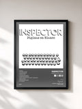 #noir Tableau de l'album Páginas en Blanco de Inspector, cadre noir, imprimé et encadré en France