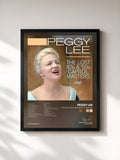 #noir Tableau de l'album The Lost 40s & '50s Capitol Masters de Peggy Lee, cadre noir, imprimé et encadré en France