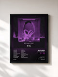 #noir Tableau de l'album 8D Chill Volume 1 de 8D Tunes, cadre noir, imprimé et encadré en France