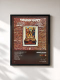 #noir Tableau de l'album Tough Guys de Isaac Hayes, cadre noir, imprimé et encadré en France