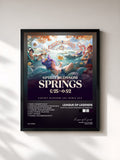 #noir Spirit Blossom Springs Lofi Remix EP di League of Legends in stampa incorniciata, cornice nera, stampata e incorniciata in Francia