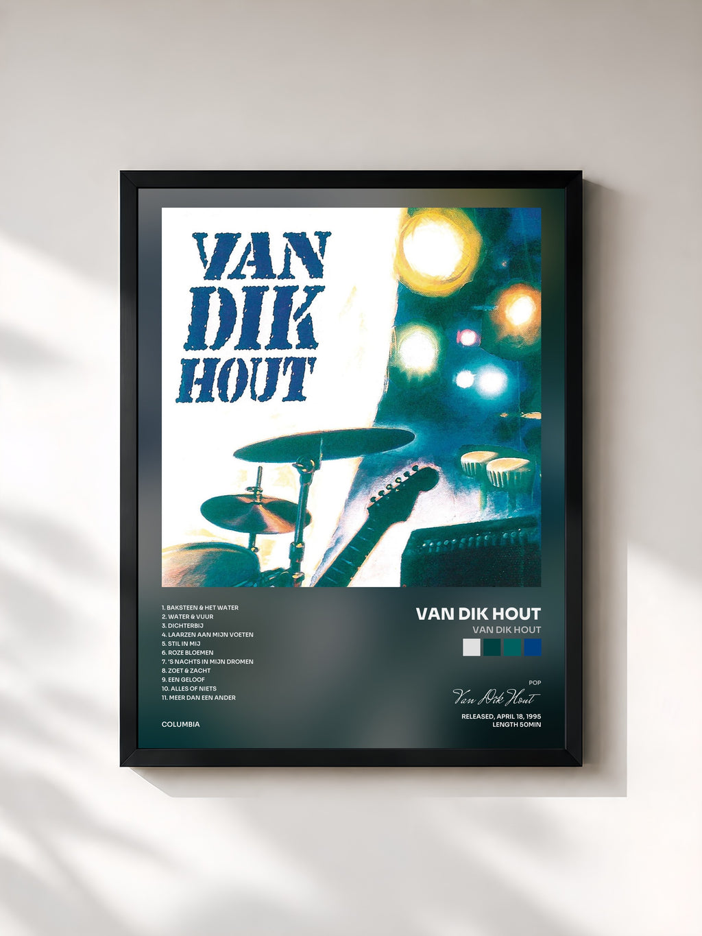 #noir Tableau de l'album Van Dik Hout de Van Dik Hout, cadre noir, imprimé et encadré en France