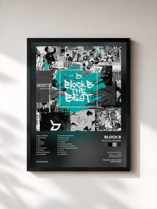 Block B · Block B THE BEST — Affiche encadrée