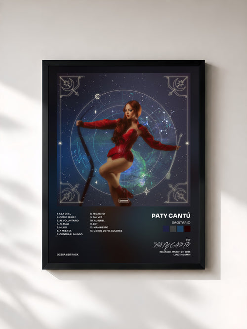 PATY CANTÚ · Sagitario — Affiche encadrée