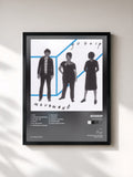 #noir Tableau de l'album Movement de Gossip, cadre noir, imprimé et encadré en France