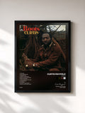 #noir Tableau de l'album Roots de Curtis Mayfield, cadre noir, imprimé et encadré en France