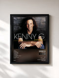 #noir Tableau de l'album Paradise de Kenny G, cadre noir, imprimé et encadré en France