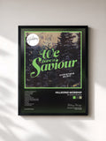 #noir Tableau de l'album We Have a Saviour de Hillsong Worship, cadre noir, imprimé et encadré en France