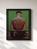 #noir Tableau de l'album Limbo (Deluxe) de Amine, cadre noir, imprimé et encadré en France