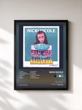 #noir Tableau de l'album Recuerdos de Nicki Nicole, cadre noir, imprimé et encadré en France