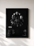 #noir Tableau de l'album Welle Vol. 1 de Fler, cadre noir, imprimé et encadré en France