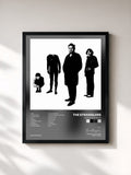 #noir Tableau de l'album Black and White de The Stranglers, cadre noir, imprimé et encadré en France