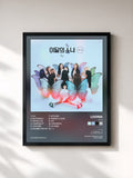 #noir Tableau de l'album [X X] de LOONA, cadre noir, imprimé et encadré en France