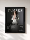 #noir Tableau de l'album 20 Años De Amor de Tamara, cadre noir, imprimé et encadré en France